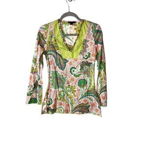 Vintage y2k Express paisley print‎ top